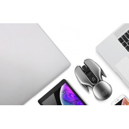 Inphic PX2 2.4G Wireless Mouse, 1600 DPI, Silent, Silver - belaidė pelė pigiai