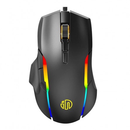 Inphic PG7 Wired Gaming Mouse, 10000 DPI, 7 Keys, RGB, Black - laidinė žaidimų pelė kaina