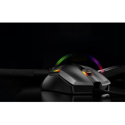 Inphic PG7 Wired Gaming Mouse, 10000 DPI, 7 Keys, RGB, Black - laidinė žaidimų pelė kaune