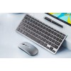 Inphic V780B Bluetooth and 2.4G Wireless Keyboard, Silent, Ultra-Slim, Grey - belaidė klaviatūra pigiai