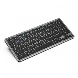 Inphic V780B Bluetooth and 2.4G Wireless Keyboard, Silent, Ultra-Slim, Grey - belaidė klaviatūra pigiau