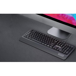 Inphic V590 Wired Keyboard, Ergonomic, Black - laidinė klaviatūra lizingu