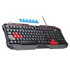 Inphic V610 Wired Keyboard, Anti-ghosting, Black / Red - laidinė žaidimų klaviatūra pigiau
