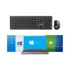 Inphic V790 2.4G Wireless Keyboard + Mouse Set, Ergonomic, Black - belaidės klaviatūros ir pelės rinkinys garantija
