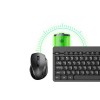 Inphic V790 2.4G Wireless Keyboard + Mouse Set, Ergonomic, Black - belaidės klaviatūros ir pelės rinkinys etopas.lt