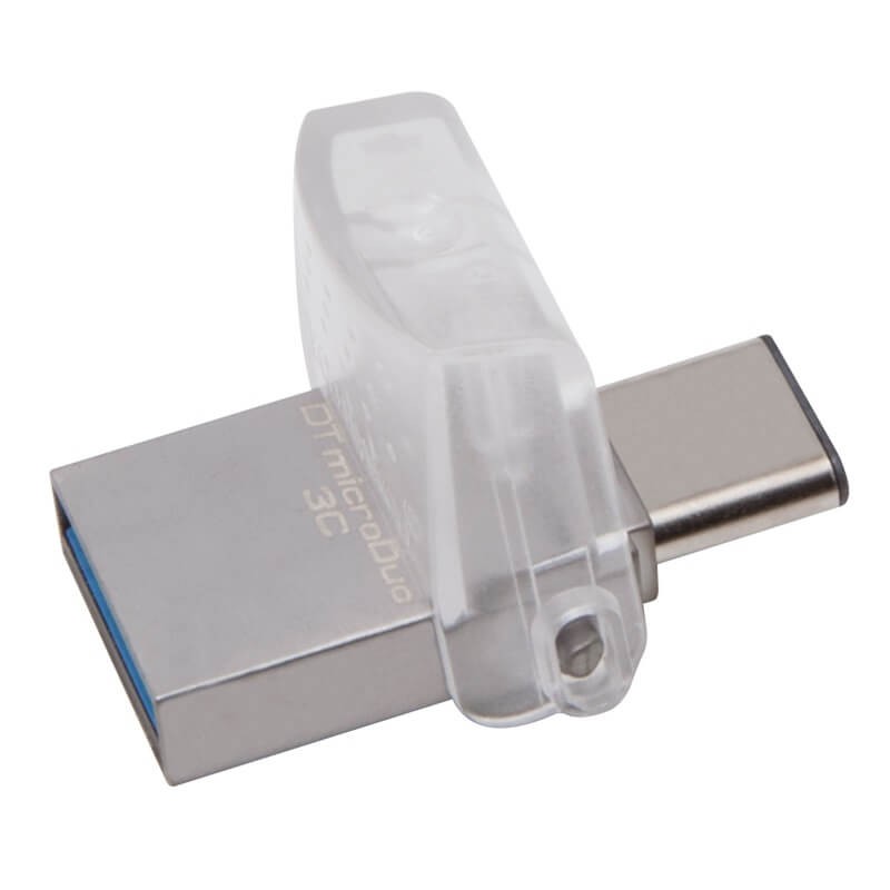 Kingston DataTravel MicroDuo 3C 32GB USB 3.2 Type-A + Type-C, Silver - USB atmintinė kaina