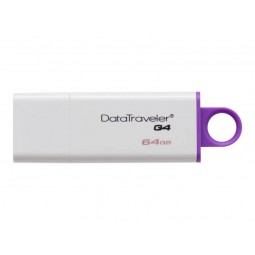 Kingston DataTraveler G4 64GB USB 3.0, White / Purple - USB atmintinė kaina