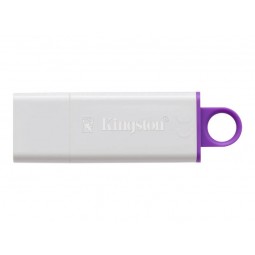 Kingston DataTraveler G4 64GB USB 3.0, White / Purple - USB atmintinė išsimokėtinai