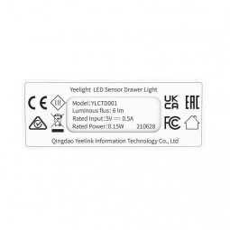Yeelight LED Sensor Drawer Light - stalčių šviestuvas su judesio jutikliu išsimokėtinai