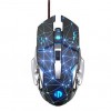 Inphic W20 Wired Gaming Mouse, 4800 DPI, 6 Keys, RGB, Silent, Black / Blue - laidinė žaidimų pelė kaina