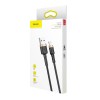 Baseus Cafule 2.4A 0.5m Lightning greito įkrovimo kabelis, juodas / aukso garantija