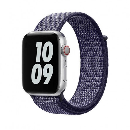 WiWu Apple Watchband 42mm/44mm, Nylon, Blue - nailoninis dirželis kaina