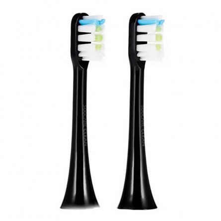 Xiaomi Soocas X5 / X3 / X3U / V1 Toothbrush Head 2PCS Black - elektrinio dantų šepetėlio galvutės kaina