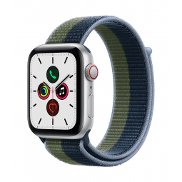 Apple Watch SE GPS + Cellular, 44mm Silver Aluminium Case...