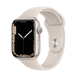 Apple Watch Series 7 GPS, 45mm Starlight Aluminium Case...