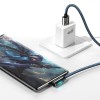 Baseus Legend Elbow USB to USB-C 66W Fast Charging Data Cable, Blue - kabelis lizingu