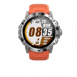 Coros VERTIX 2 GPS Adventure 50mm Watch, Lava, Silicone - multisportinis išmanusis laikrodis internetu