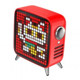 Divoom Tivoo-Max 2.1 Subwoofer Pixel Art Bluetooth Smart Speaker / Clock, Red - belaidė kolonėlė / laikrodis