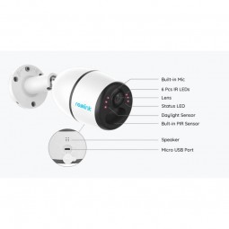 Reolink Go Plus 4MP (2K) 4G/3G LTE, IP65, PIR, IR 10m - belaidė vaizdo stebėjimo kamera pigiai