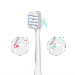 Xiaomi Dr.Bei 4D Clean Sonic Electric Toothbrush Head, 2pcs, Blue - elektrinio dantų šepetėlio galvutės pigiau