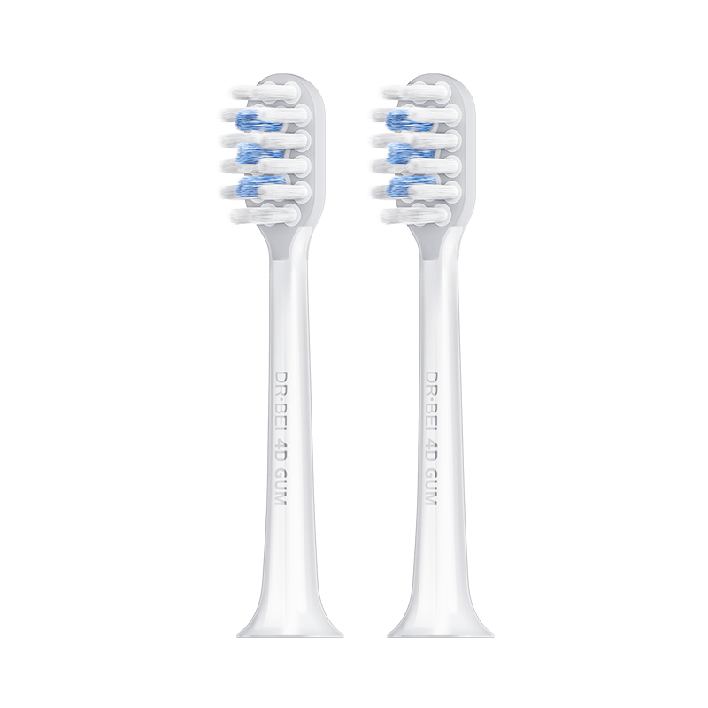 Xiaomi Dr.Bei 4D Clean Sonic Electric Toothbrush Head, 2pcs, Blue - elektrinio dantų šepetėlio galvutės kaina