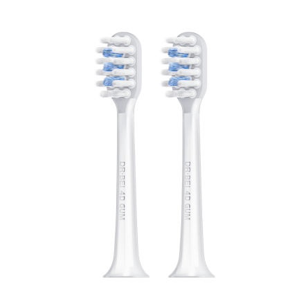 Xiaomi Dr.Bei 4D Clean Sonic Electric Toothbrush Head, 2pcs, Blue - elektrinio dantų šepetėlio galvutės kaina