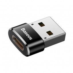 Baseus Mini Type-C female to USB male 5A Adapter Converter, Black - adapteris išsimokėtinai