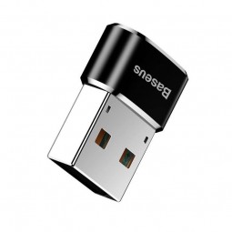 Baseus Mini Type-C female to USB male 5A Adapter Converter, Black - adapteris internetu