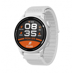 Coros PACE 2 Premium 42mm GPS Sport Watch, White, Nylon Band - multisportinis išmanusis laikrodis internetu