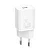 Baseus Super Si Quick Charger 1C 25W USB-C with USB-C to USB-C 1m cable, White - buitinis įkroviklis pigiau