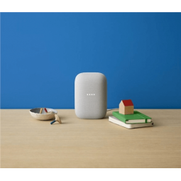 Google Nest Audio, Chalk (Gray) - išmanioji kolonėlė su asistentu, GB versija garantija