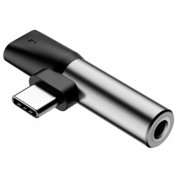 Baseus L41 Audio Converter USB-C to USB-C + 3.5mm - garso ir įkrovimo / duomenų adapteris kaina