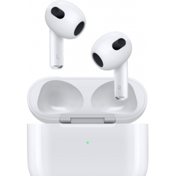 Apple AirPods 3nd gen (2021) White MME73ZM/A - belaidės ausinės su įkrovimo dėklu išsimokėtinai