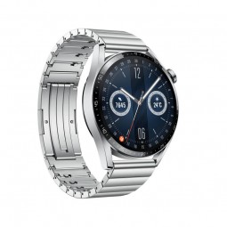 Huawei Watch GT 3 46mm JPT-B19T, Stainless Steel Strap, Silver - išmanusis laikrodis internetu