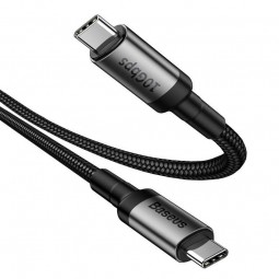 Baseus Cafule USB-C to USB-C Cable PD 3.1 100W, Black / Gray - greito įkrovimo kabelis pigiau