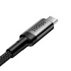 Baseus Cafule USB-C to USB-C Cable PD 3.1 100W, Black / Gray - greito įkrovimo kabelis išsimokėtinai