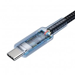 Baseus Cafule USB-C to USB-C Cable PD 3.1 100W, Black / Gray - greito įkrovimo kabelis pigiai