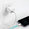 Baseus Super Si Quick Charger 1C 20W with USB-C to Lightning 1m cable, White - buitinis įkroviklis kaune