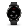 Garmin Venu 2 Plus 43mm, Black, Silicone, Wi-Fi, GPS - išmanusis laikrodis išsimokėtinai
