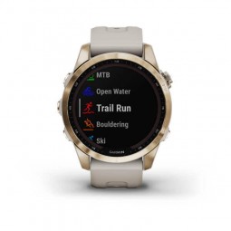 Garmin fenix 7S Sapphire Solar 42mm Cream Gold / Light Sand, Silicone, Wi-Fi, GPS išmanusis laikrodis pigiai