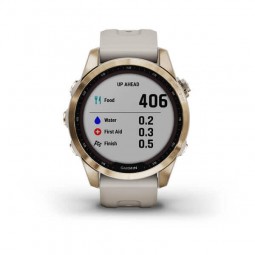 Garmin fenix 7S Sapphire Solar 42mm Cream Gold / Light Sand, Silicone, Wi-Fi, GPS išmanusis laikrodis lizingu