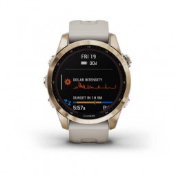 Garmin fenix 7S Sapphire Solar 42mm Cream Gold / Light Sand, Silicone, Wi-Fi, GPS išmanusis laikrodis kaune