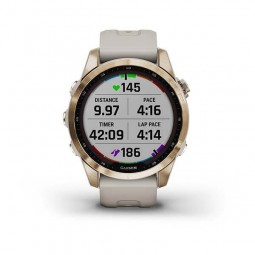 Garmin fenix 7S Sapphire Solar 42mm Cream Gold / Light Sand, Silicone, Wi-Fi, GPS išmanusis laikrodis atsiliepimai