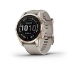 Garmin fenix 7S Sapphire Solar 42mm Cream Gold / Light Sand, Silicone, Wi-Fi, GPS išmanusis laikrodis kaina