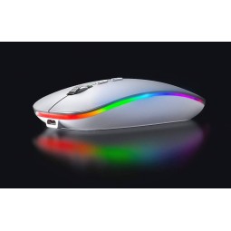 Inphic M1L 2.4G Wireless Mouse, 1600 DPI, RGB, Silent, Silver - belaidė pelė pigiai
