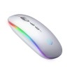 Inphic M1L 2.4G Wireless Mouse, 1600 DPI, RGB, Silent, Silver - belaidė pelė pigiau