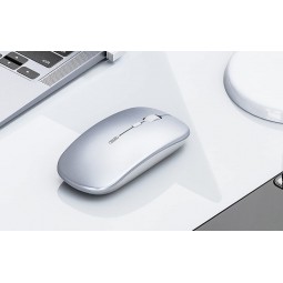 Inphic PM1BS Bluetooth and 2.4G Wireless Mouse, 1600 DPI, Slim, Silent, Silver - belaidė pelė atsiliepimai