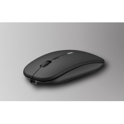 Inphic PM1BS Bluetooth and 2.4G Wireless Mouse, 1600 DPI, Slim, Silent, Black - belaidė pelė kaune