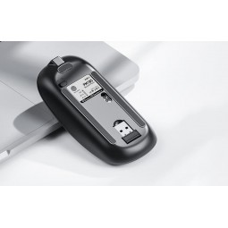 Inphic PM1BS Bluetooth and 2.4G Wireless Mouse, 1600 DPI, Slim, Silent, Black - belaidė pelė greitai