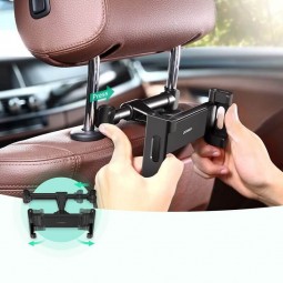 Ugreen LP160 Car Headrest Mount Holder for Tablet and Phone, Black - automobilinis greito fiksavimo laikiklis, juodas pigiau